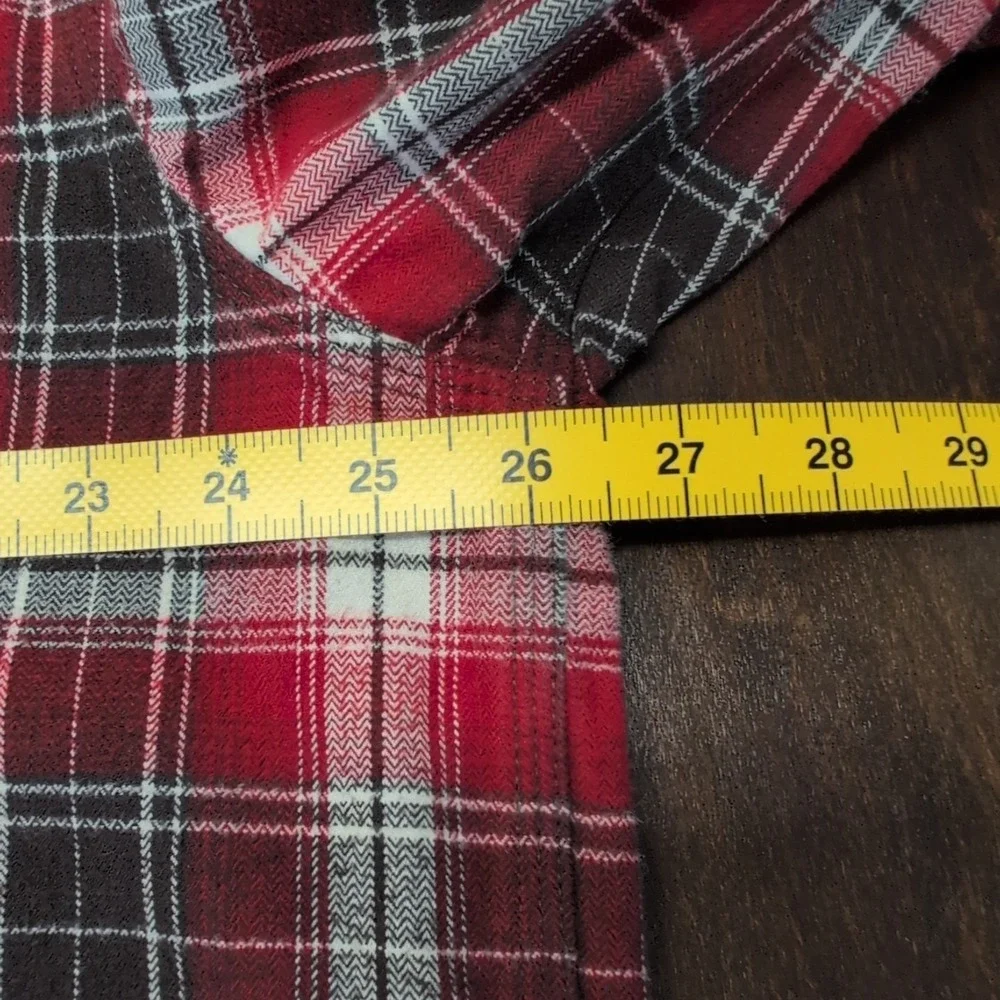 Carhartt‎ Hubbard Plaid Button Up Shirt Men's XL TALL Long Sleeve Red Brown